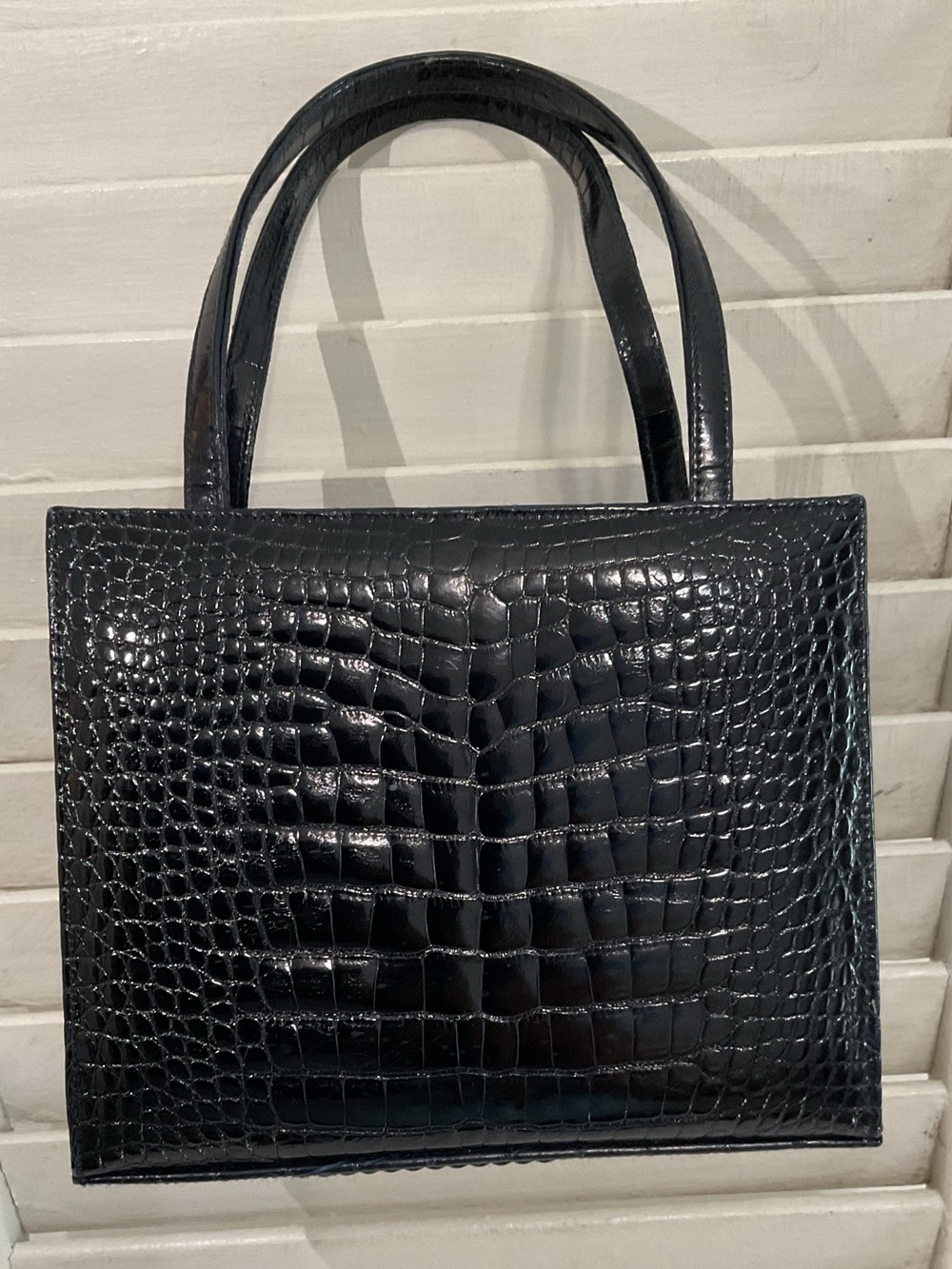Lambertson Truex Handbag Structured Crocodile